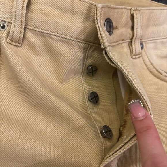 Ksubi Men’s Tan Chitch Button Fly Beige Tan Sandstorm Tapered Jeans Size 29 - Picture 10 of 13